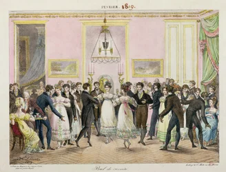A Society Ball, Engraved by Charles Etienne Pierre Motte